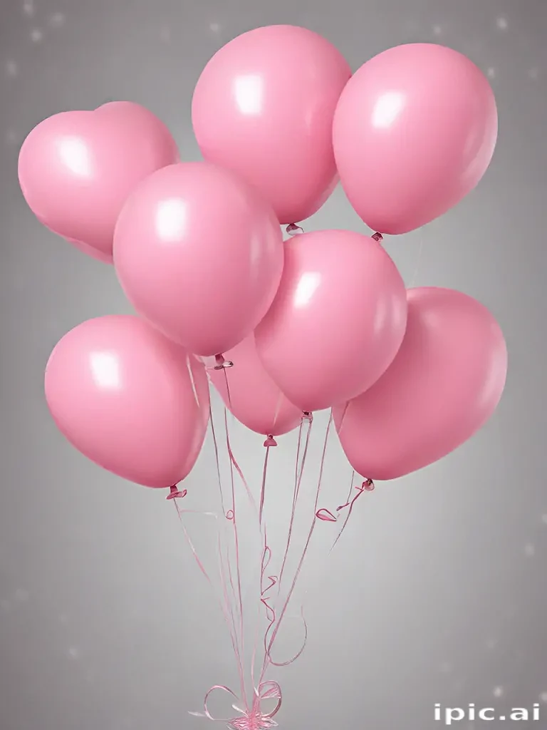 pink balloons png