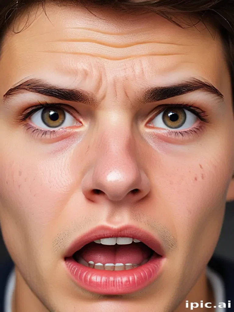 frustrated face
