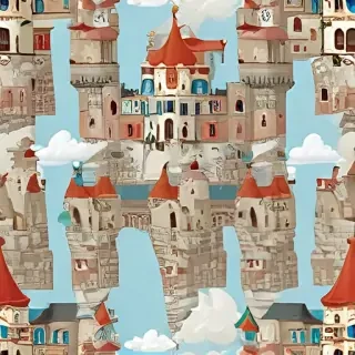 castle in cartoon