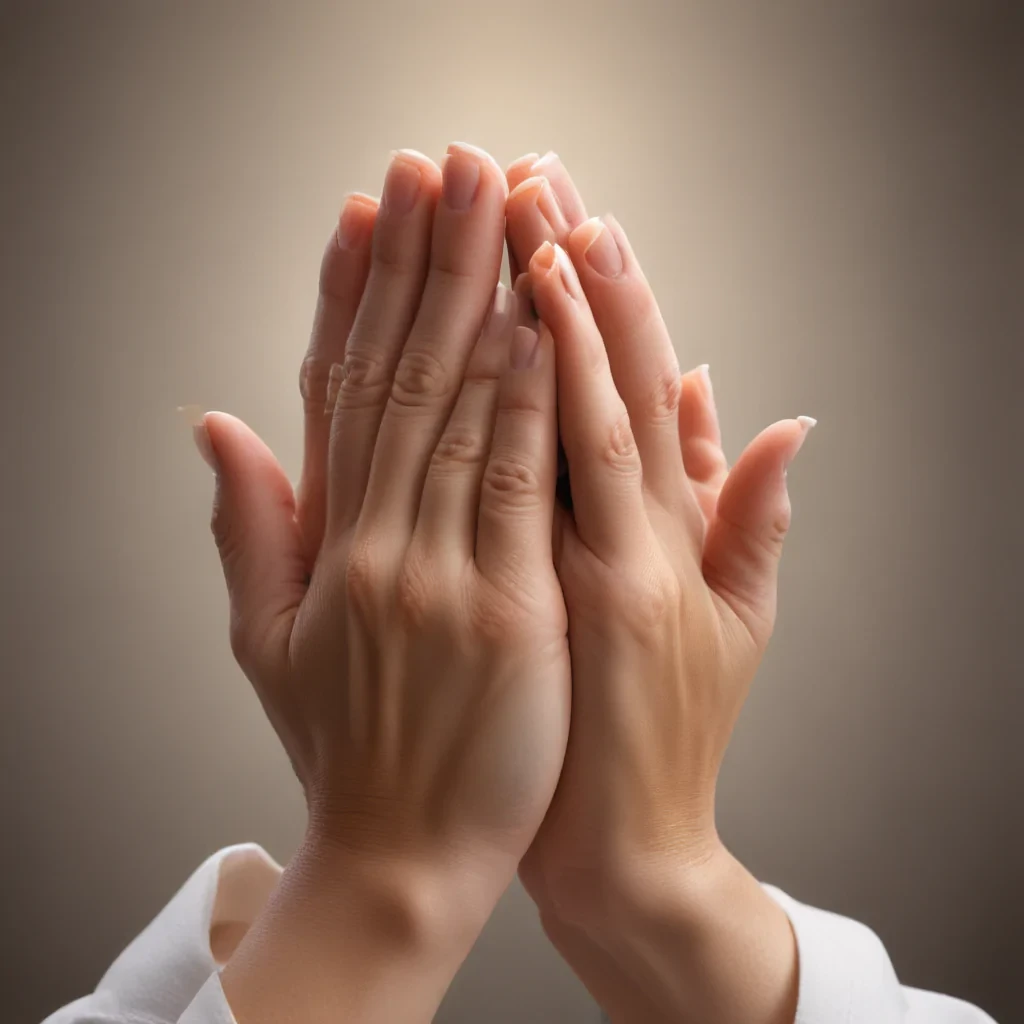 prayer hands transparent background