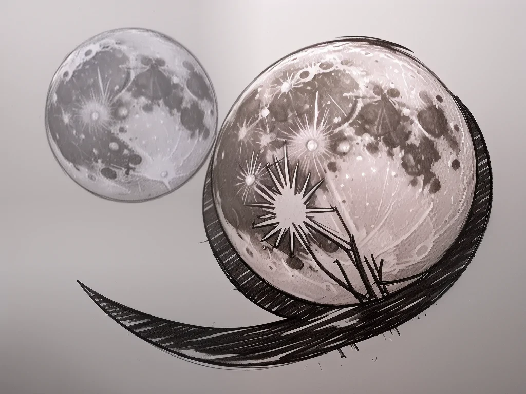 moon sketch