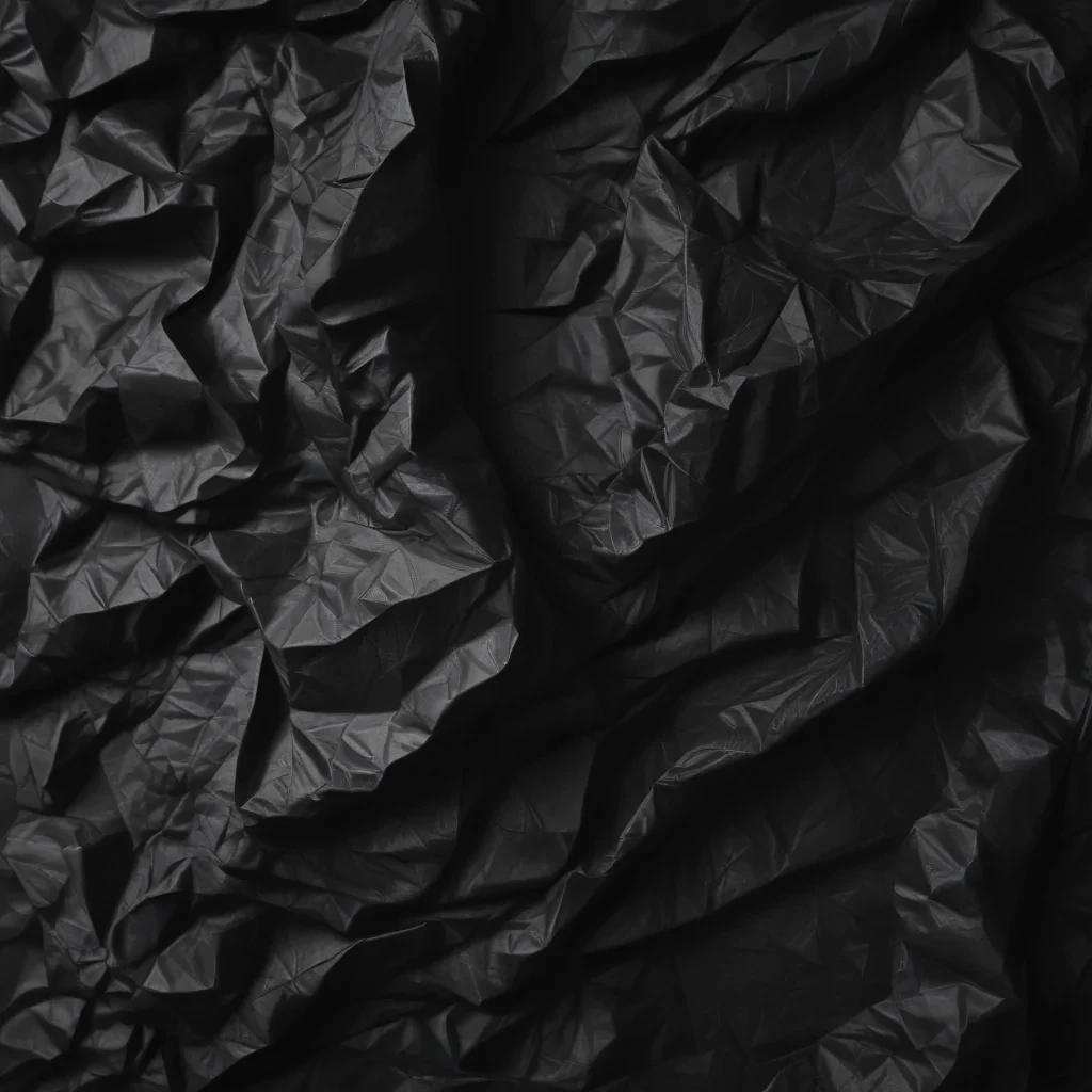 crumpled black paper