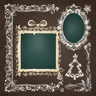 christmas clip art frames