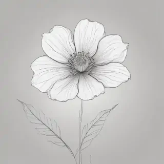 flower line art