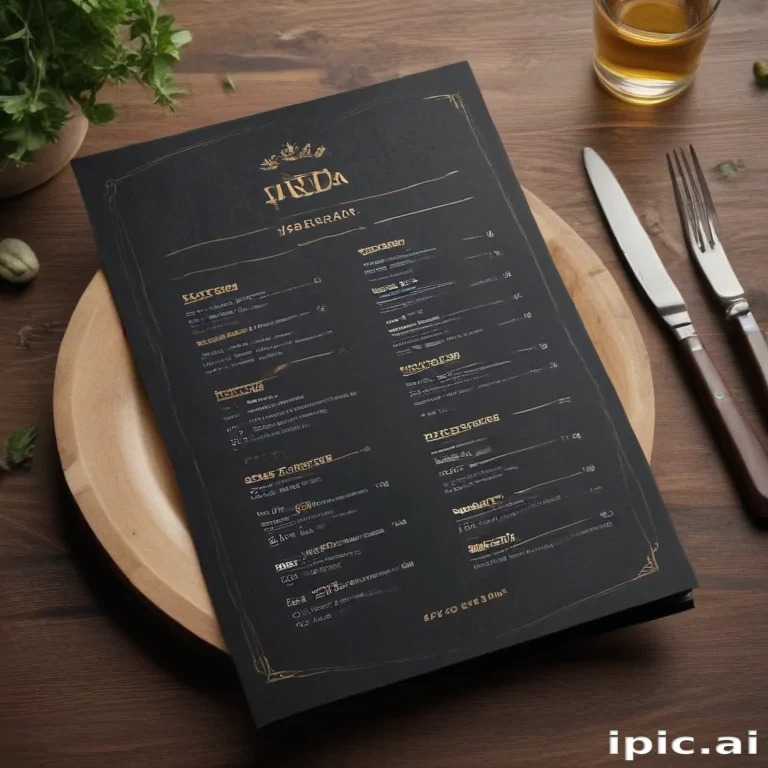 restaurant menu mockup free