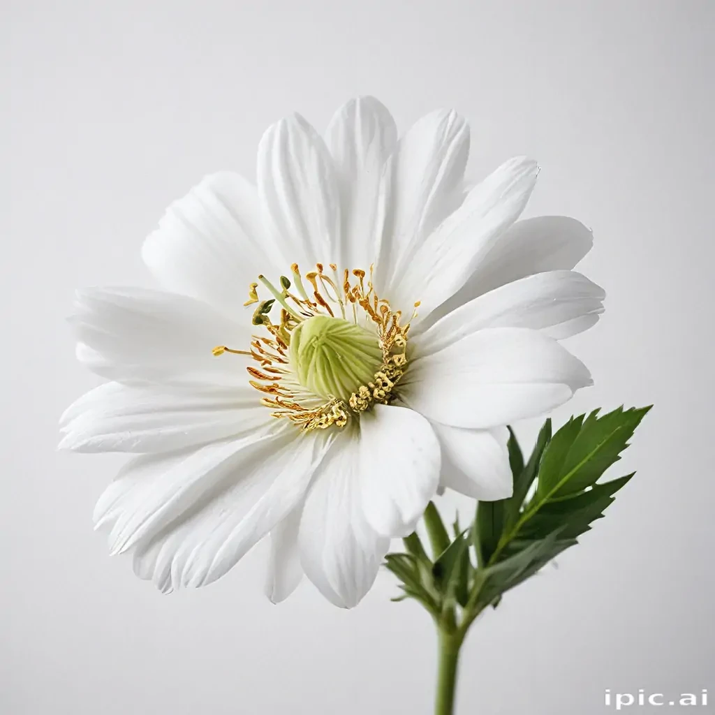 white background flower
