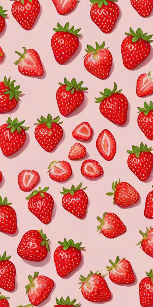 strawberry background aesthetic