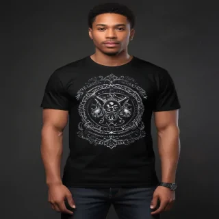 black tee png