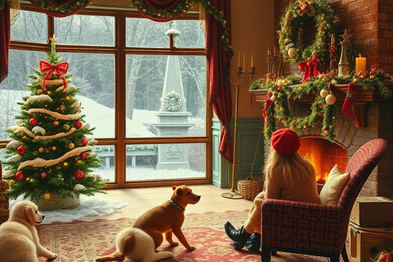 old fashioned christmas pictures