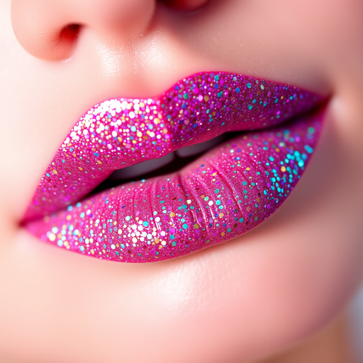 Enchanting "Fairy Dust" sparkling lip powder that can be worn alone or layered over other lip products, featuring ultra-fine glitter particles in a rainbow of hues