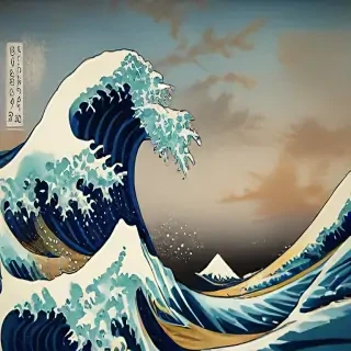 the great wave wallpaper
