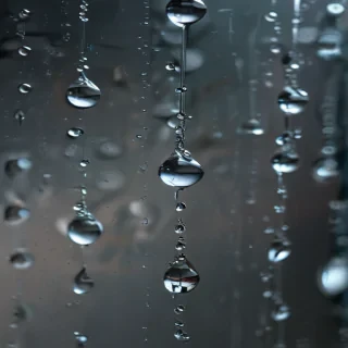 water droplets transparent