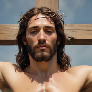 picture of jesus on cross