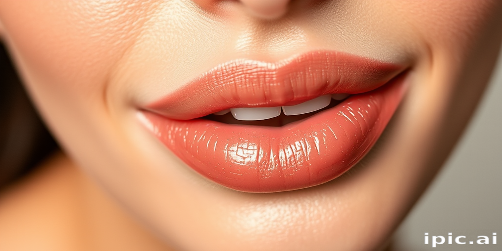 Timeless Champagne Kiss lip style boasting a shimmering nude shade, pearl-infused formula, and hydrating properties, perfect for achieving an effortless and elegant appearance
