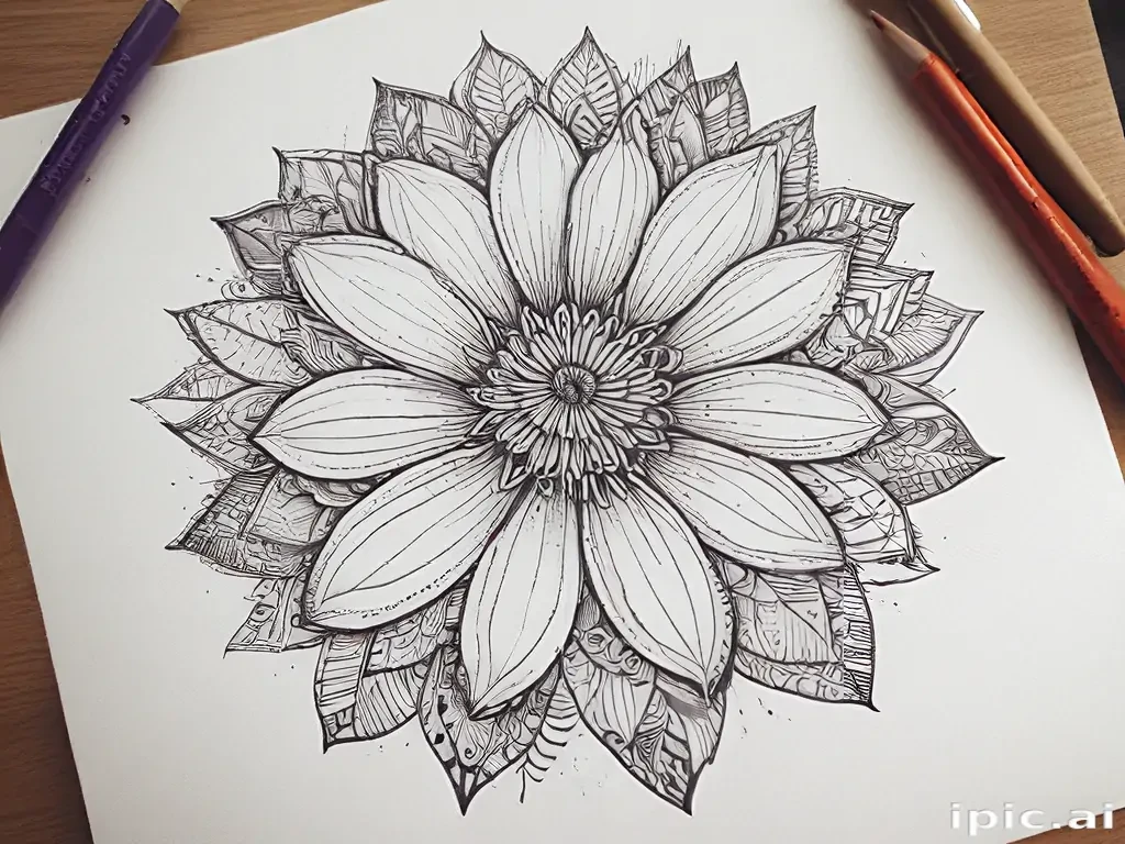flower doodle art