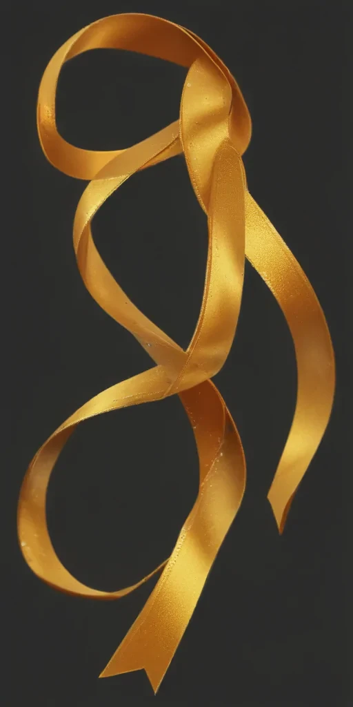 gold ribbon png