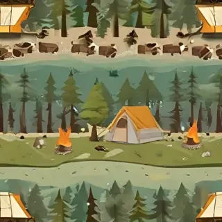 camping background
