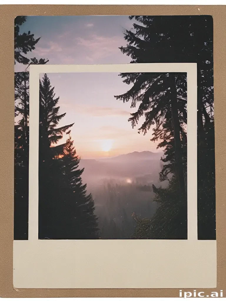 aesthetic polaroid frame