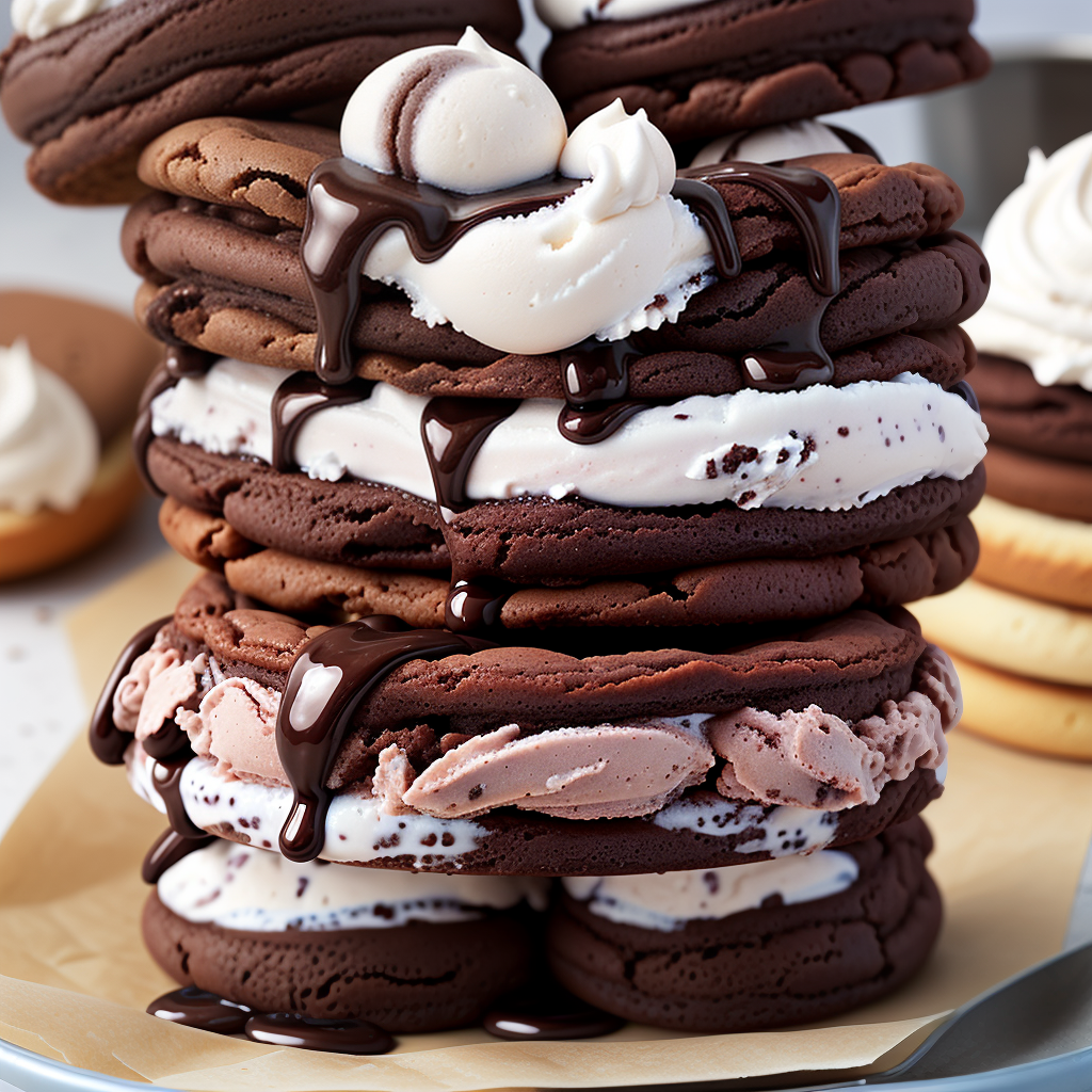 mississippi mud ice cream sandwich