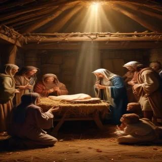 images of the manger scene