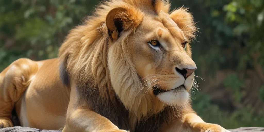 transparent lion