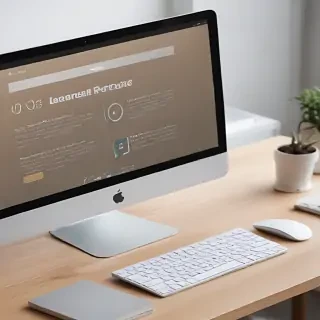 computer website mockup