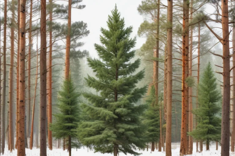 pine trees transparent background