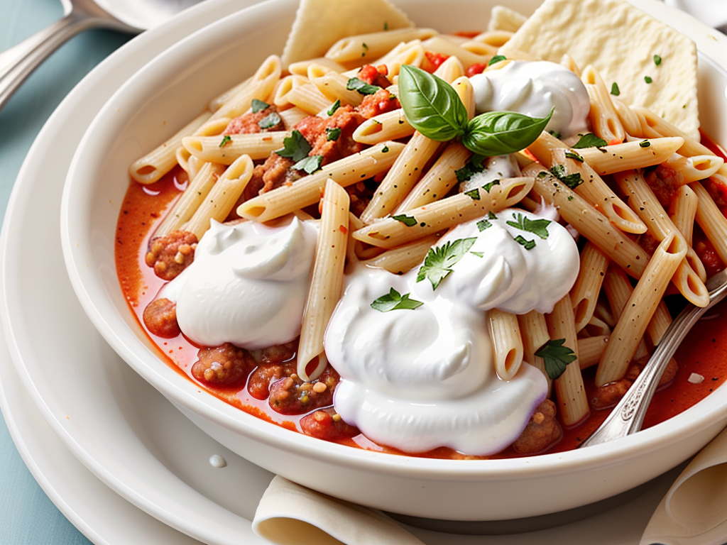 pasta sauce with sour cream