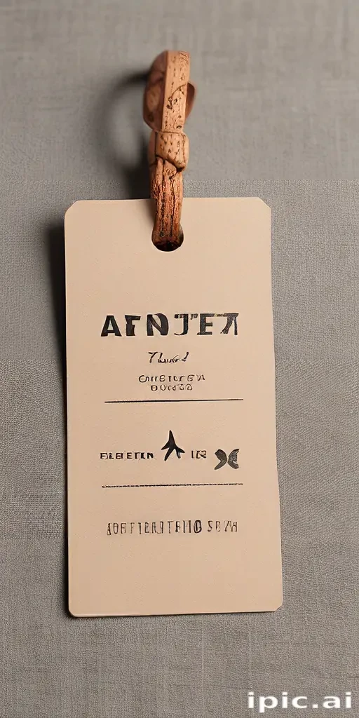 clothing tag mockup