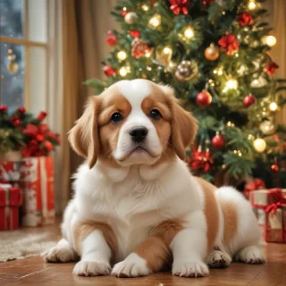 cute christmas dogs
