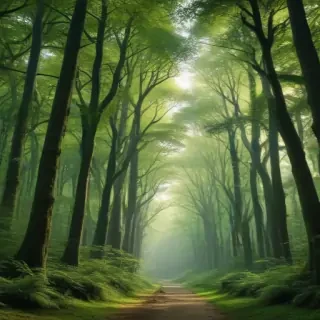 green forest aesthetic