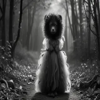 black and white cute