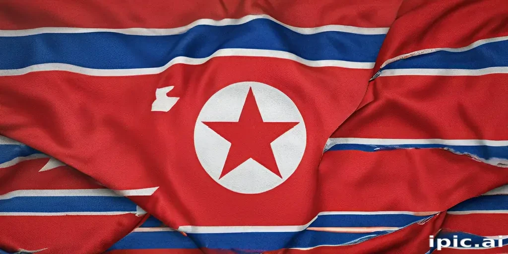 north korea flag