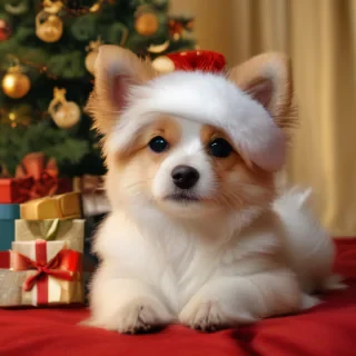 cute christmas dogs