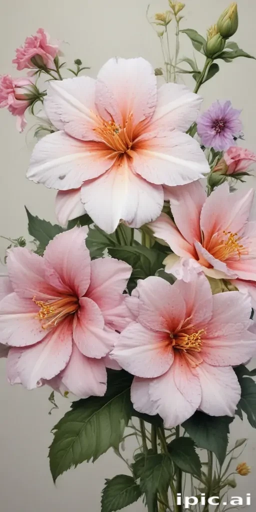 line work flowers