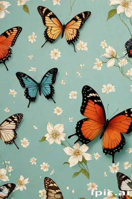 butterfly wall paper