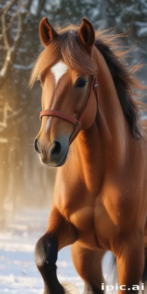 christmas horse background