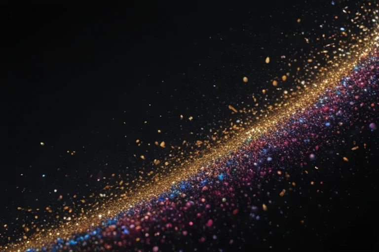 glitter on black background