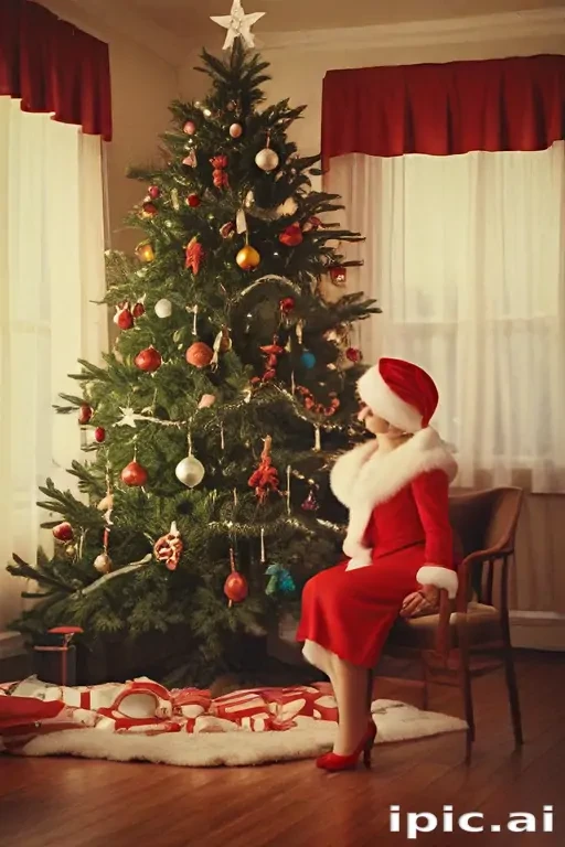 retro christmas image