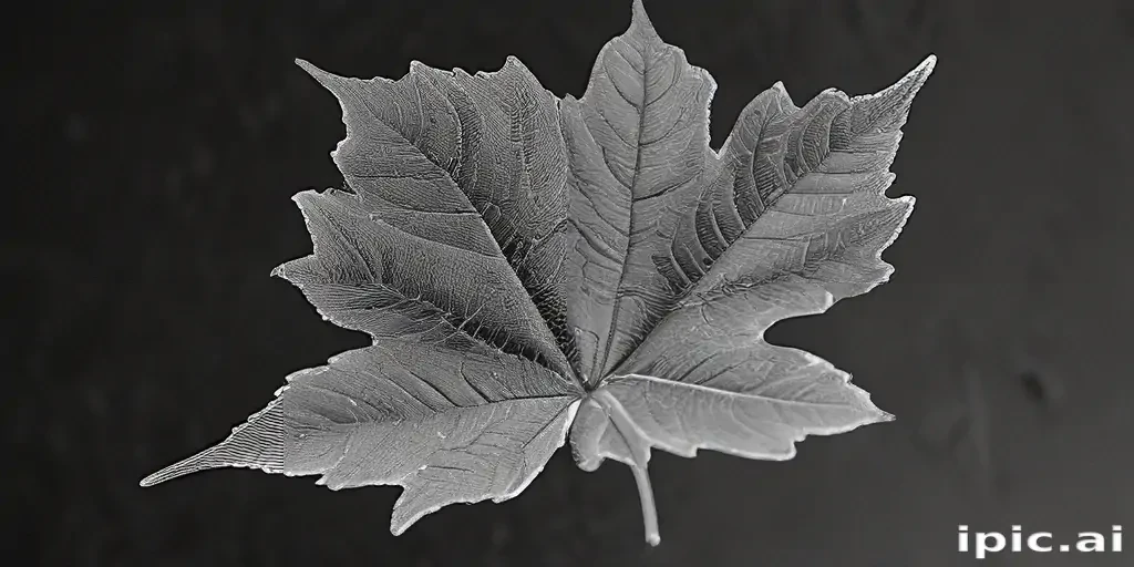 leaf images black and white