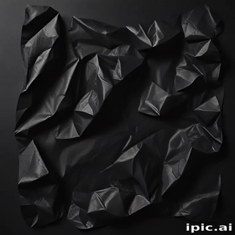 crumpled black paper