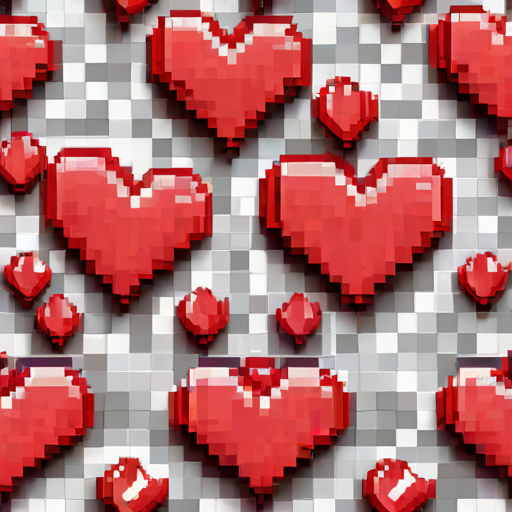 pixelated heart png