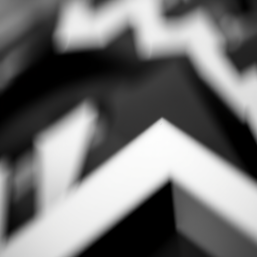 Generate an abstract black and white geometric design with a soft focus effect, shot with a Canon EOS R5, 50mm f/1.2 lens, aperture set to f/2.8, ISO 100, and a shallow depth of field to enhance contrast and detail.