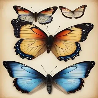 images of drawings of butterflies