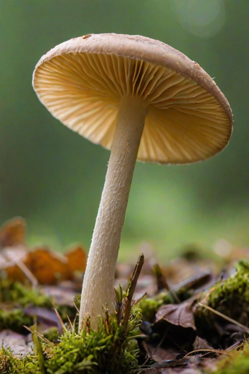 thin stemmed mushroom