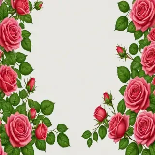 rose border png