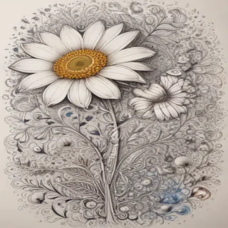flower doodle art