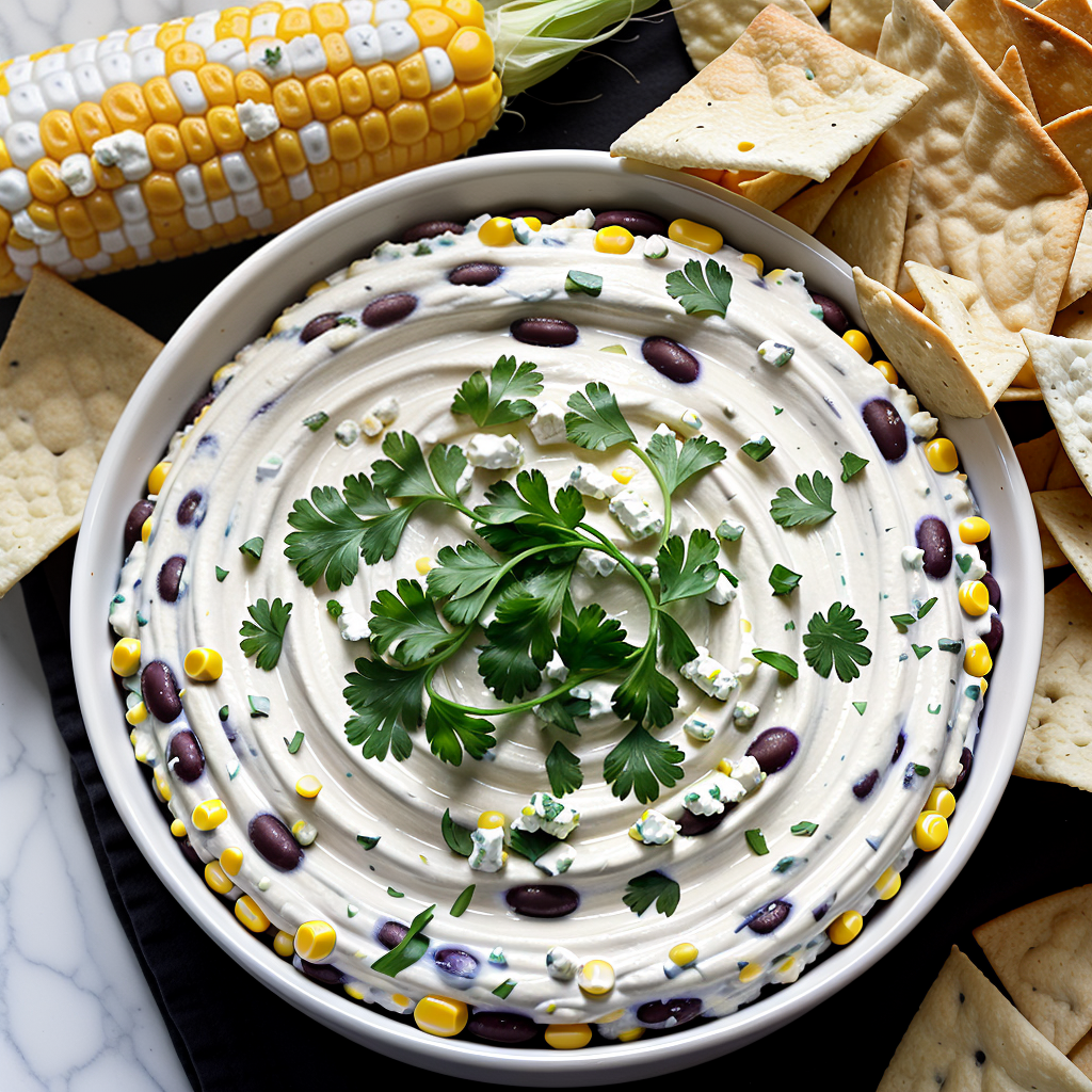 corn black bean feta dip