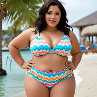 latina bbw bikini