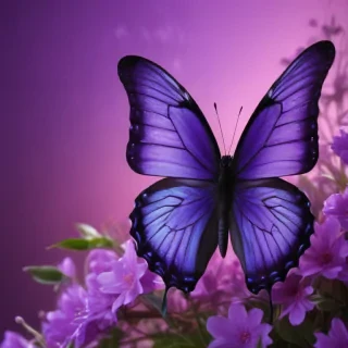 purple wallpapers butterfly